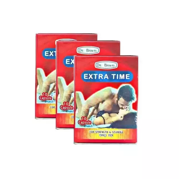 Dr. Biswas Extra Time Capsule For Strength & Stamina Pack Of 3