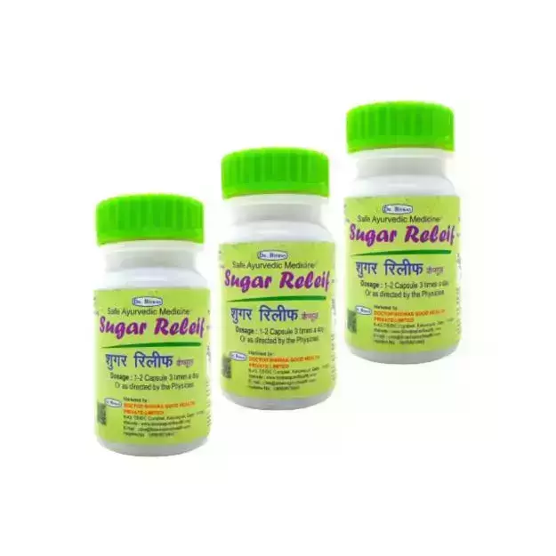 Dr. Biswas Sugar Relief Capsule For Diabetic Control Pack Of 3