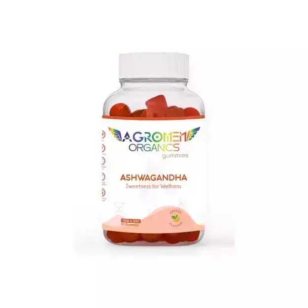 Agromen Organics Ashwagandha Gummies For Relaxation And Focus (30)