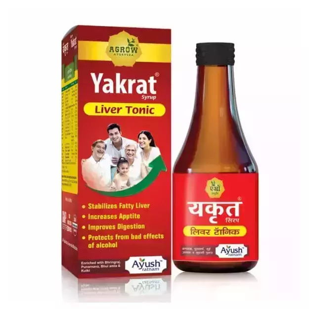 Agrow Yakrat Syrup 200ml Pack Of 8
