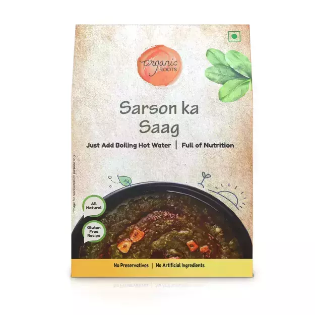 Organic Roots Sarson Ka Saag Ready To Eat Pack Of 4