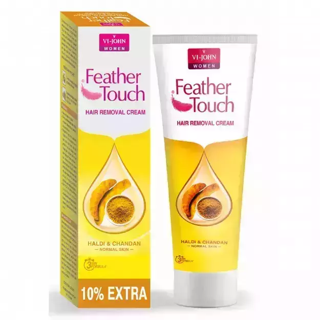 Vi John Feather Touch Hair Removal Cream With Haldi And Chandan For Normal Skin 110gm