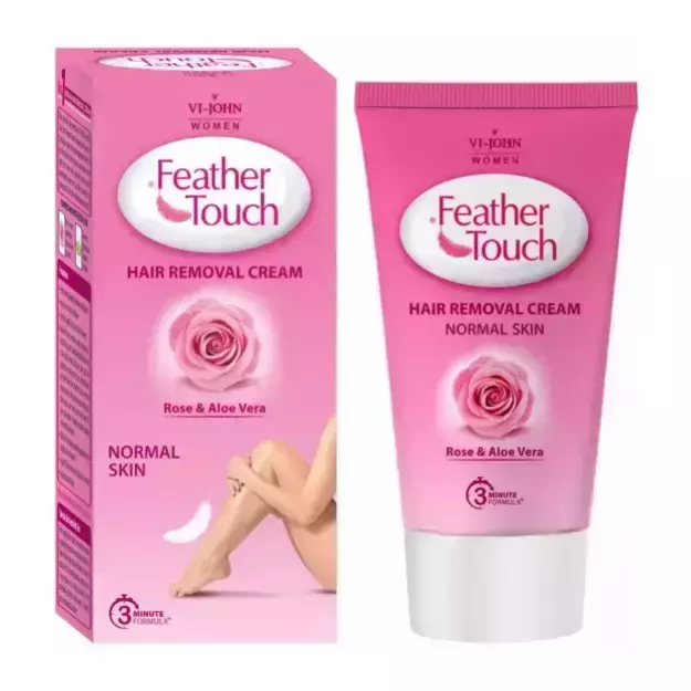 Vi John Feather Touch Hair Removal Cream With Rose And Aloe Vera For Normal Skin 40gm