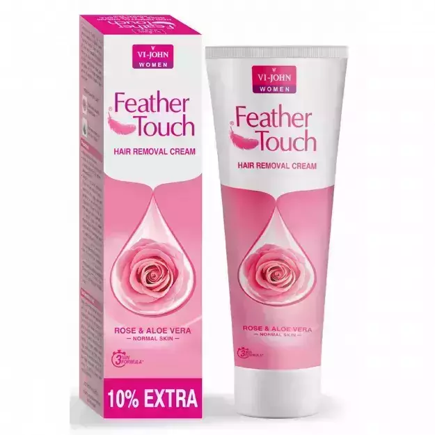 Vi John Feather Touch Hair Removal Cream With Rose And Aloevera For Normal Skin 110gm