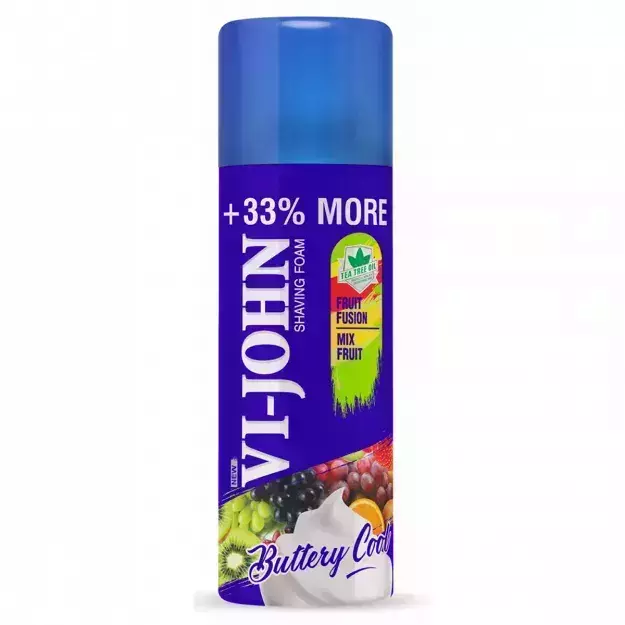 Vi John Fruit Fusion Mix Fruit Shaving Foam With Vitamin E 400ml