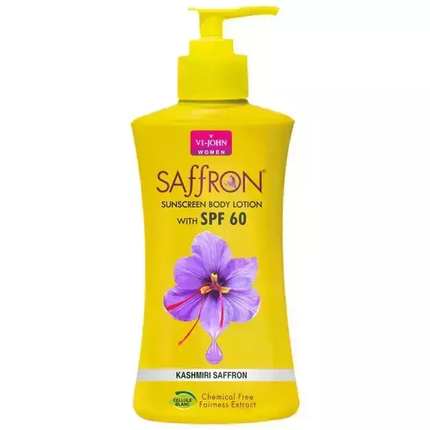 Vi John Kashmiri Saffron Sunscreen Body Lotion With Fpf 60 250ml