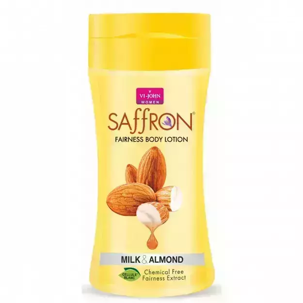 Vi John Saffron Fliptop Milk Almond Fairness  Body Lotion For Men And Women 250ml