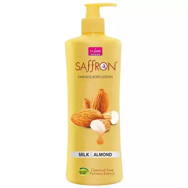 Vi John Saffron Milk Almond Fairness Body Lotion For Men And Women 400ml
