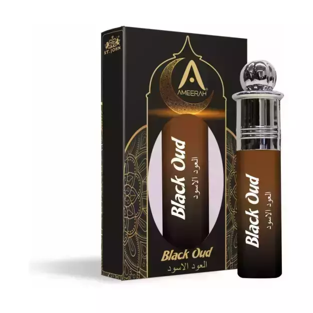St John Black Old Floral Attar For Men And Women Free From Alcohol 8ml