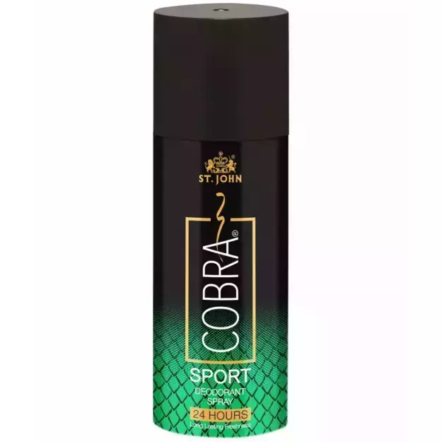 St John Deo Cobra Sports Limited Edition Deodorant Body Spray For Long Lasting Protection 150ml