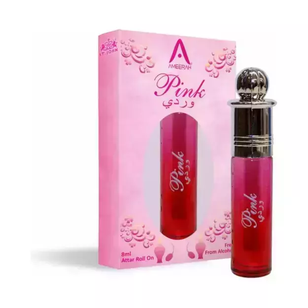 St John Pink Floral Attar For Men And Women Free From Alcohol 8ml