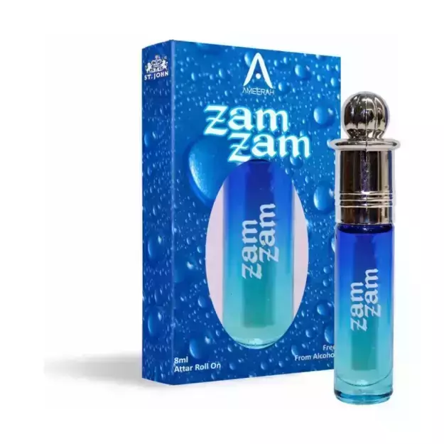 St John Zam Zam Floral Attar For Men And Women Free From Alcohol 8ml