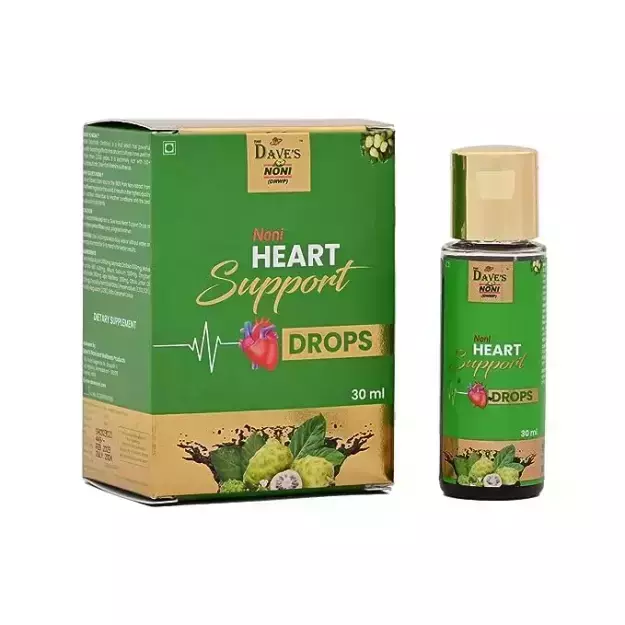 The Dave's Noni Heart Support Drops for Cardiac Wellness And Cholesterol Control 30ml