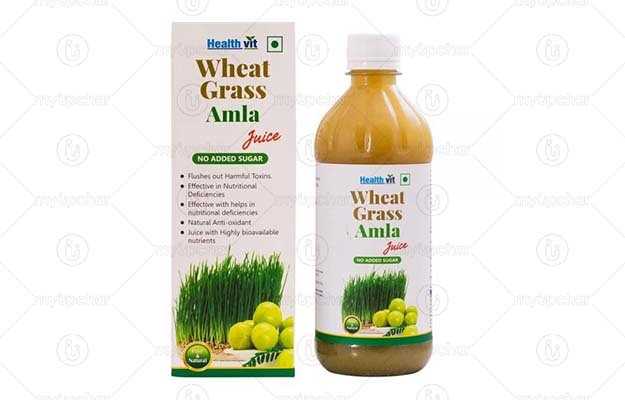 Healthvit Wheat Grass Amla Juice