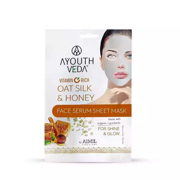Ayouthveda Oats Silk & Honey Face Serum Sheet Mask 20gm
