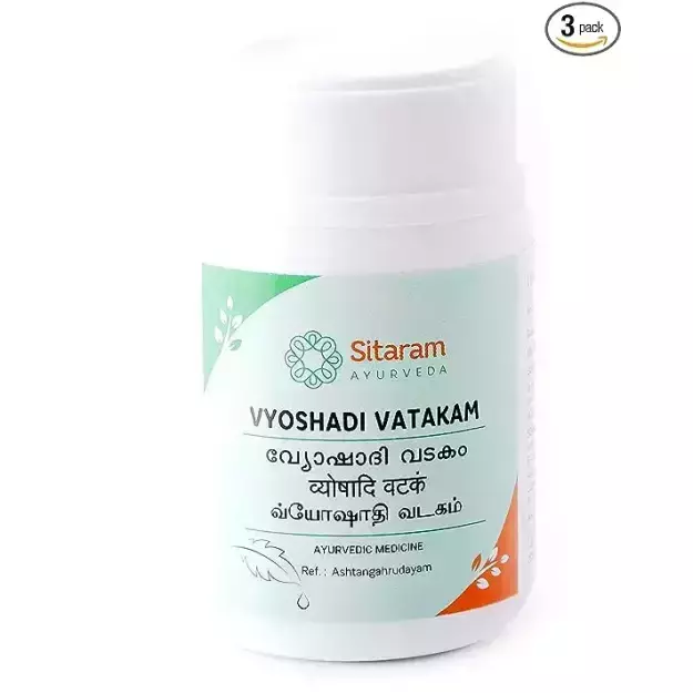 Sitaram Ayurveda Vyoshadi Vatakam 50gm Pack Of 3
