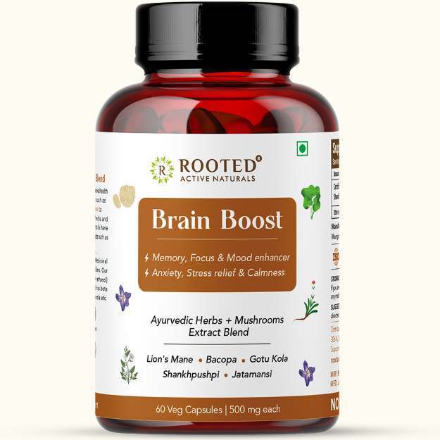Rooted Active Natural Brain Boost Capsules (60)