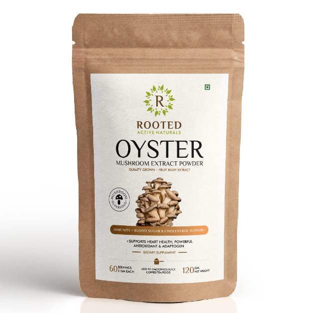 Rooted Active Naturals Oyster Mushroom Extract Powder 120gm