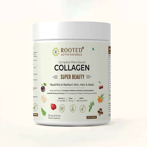 Rooted Active Naturals Collagen Super Beauty Powder 100gm