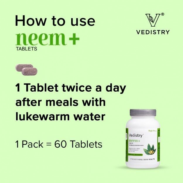 Vedistry Neem Plus Tablets Uses Price Dosage Side Effects