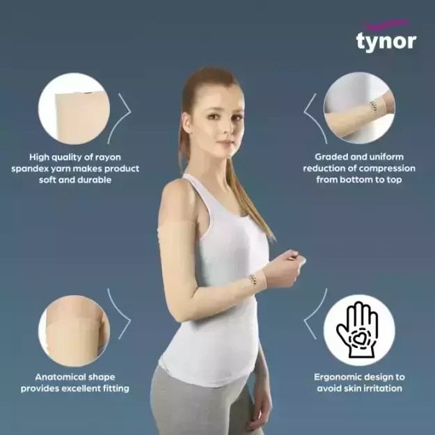 Tynor Compression Garment Arm Sleeve S