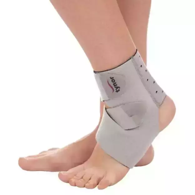 Tynor Neoprene Ankle Wrap Grey Universal