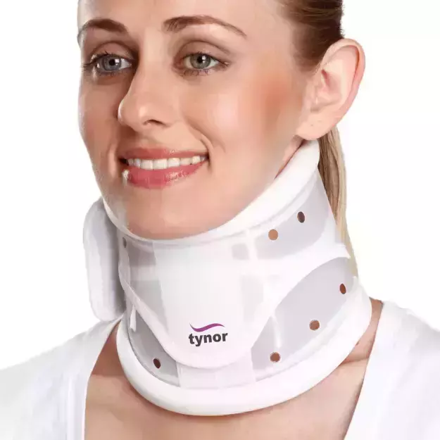 Tynor Cervical Collar Hard Adjustable White Large