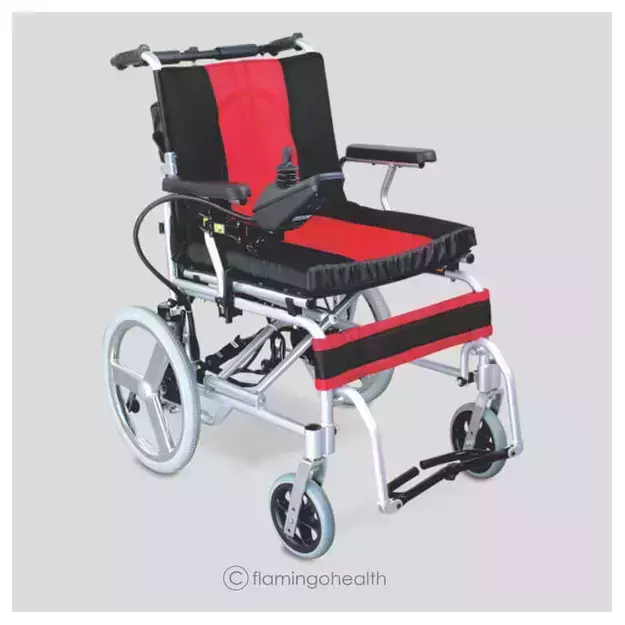 Flamingo Classic Basic Powered Wheelchair Universal Polished Aluminium