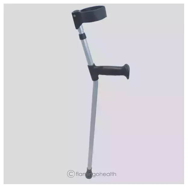 Flamingo Elbow crutches Universal Polished Aluminium
