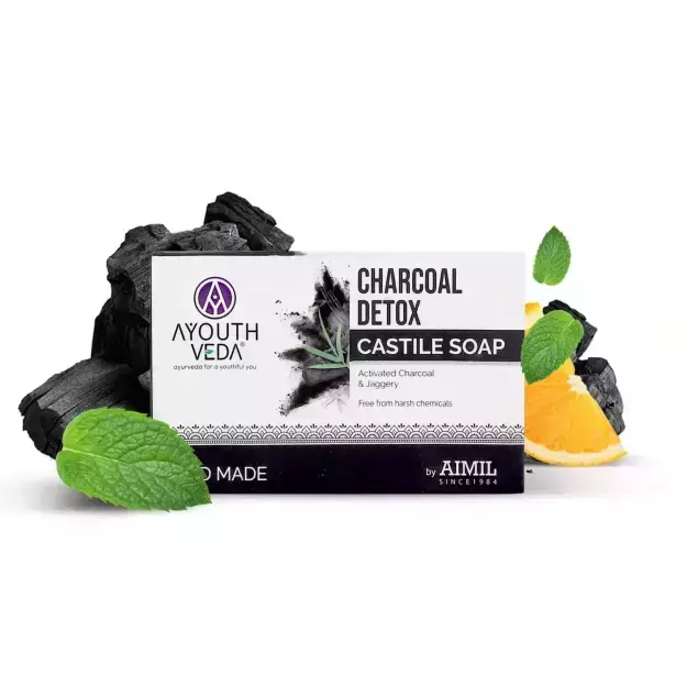 Ayouthveda Charcoal Detox Castile Soap 100gm