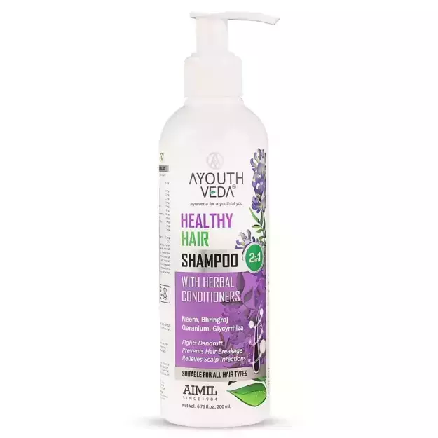 Ayouthveda Healthy Hair Shampoo With Herbal Conditioners 200ml