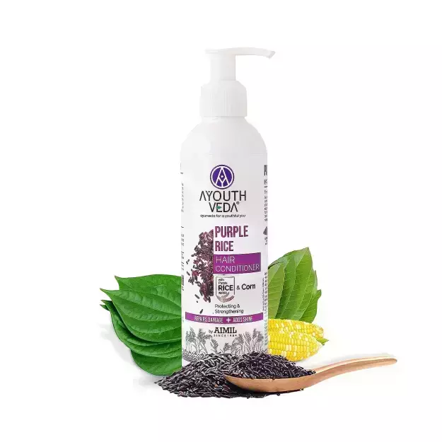 Ayouthveda Purple Rice Hair Conditioner With Purple Rice Water And Corn 200ml