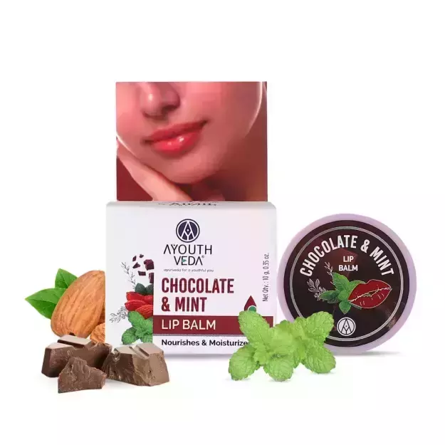 Ayouthveda Chocolate And Mint Lip Balm