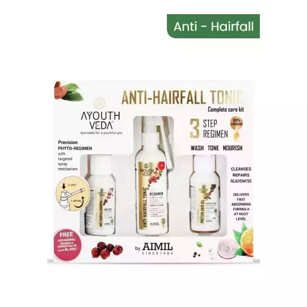 Ayouthveda Anti Hairfall Tonic Complete Care Kit