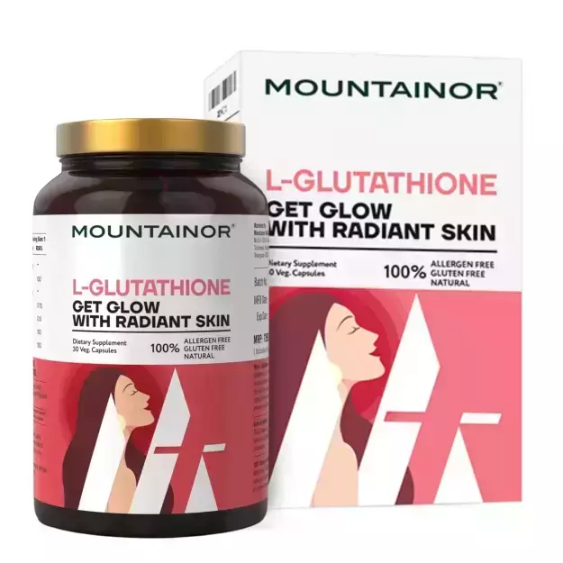 Mountainor L Glutathione Veg Capsules For Brightening And Radiant Skin (30)