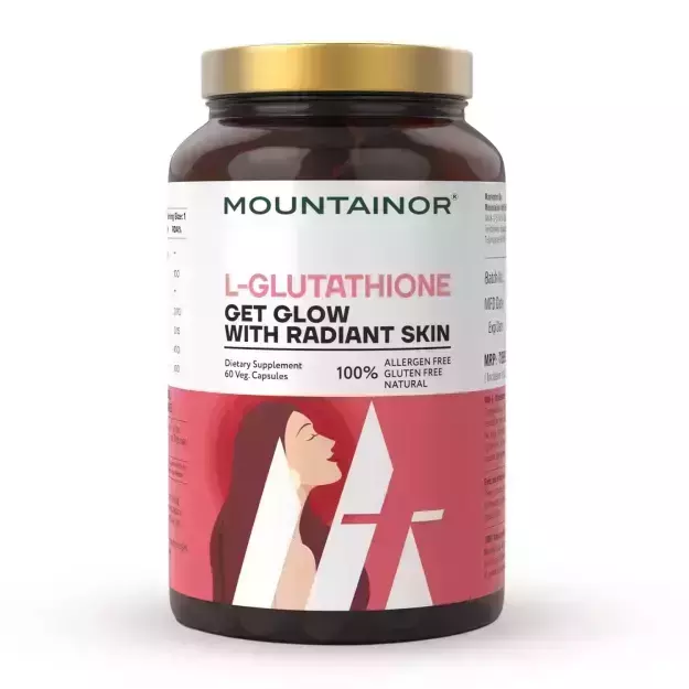Mountainor L Glutathione Veg Capsules For Brightening And Radiant Skin (60)