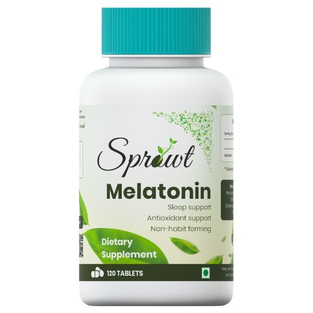 Sprowt Melatonin with Non-habit Forming Sleep Support for Adults