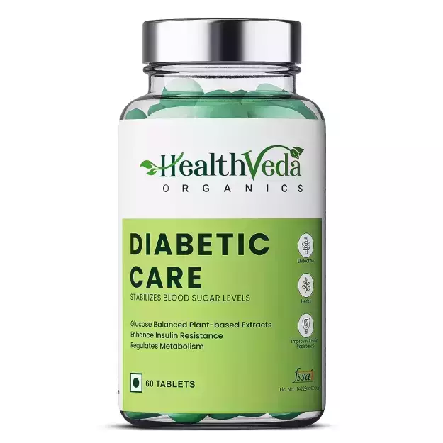 Health Veda Organics Diabetic Care Veg Tablets (60)