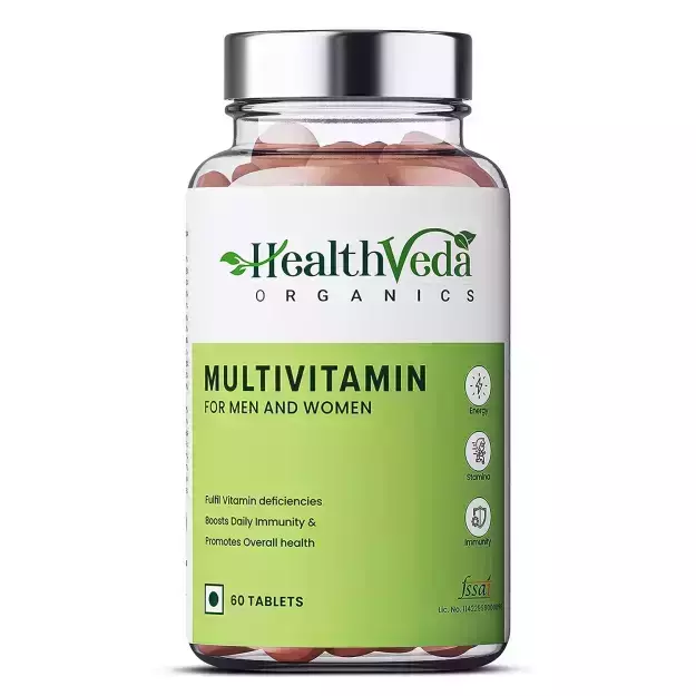 Health Veda Organics Multivitamin Tablets For Men and Women (60)