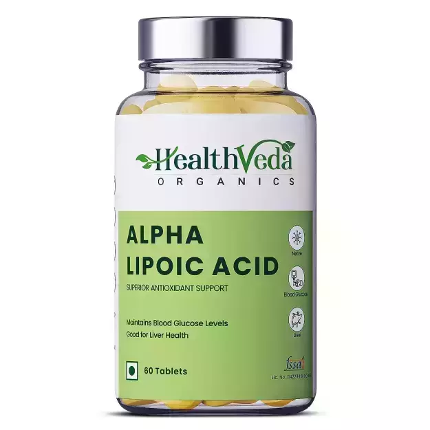 Health Veda Organics Alpha Lipoic Acid 300mg Tablets (60)