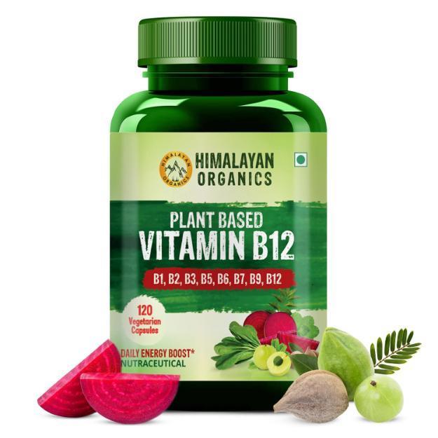  Himalayan Organics Plant Based Vitamin B12 Natural Capsules (60)