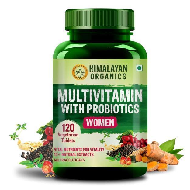 Himalayan Organics Multivitamin Tablets with Probiotics for Women (120)