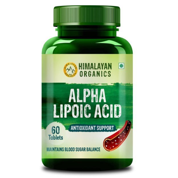 Himalayan Organics Alpha Lipoic 300mg, Boost Liver Function, Healthy Blood Sugar, Antioxidant Tablets (60)