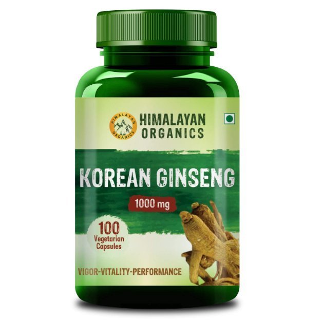 Himalayan Organics Korean Red Ginseng 1000mg/Serve Capsules
