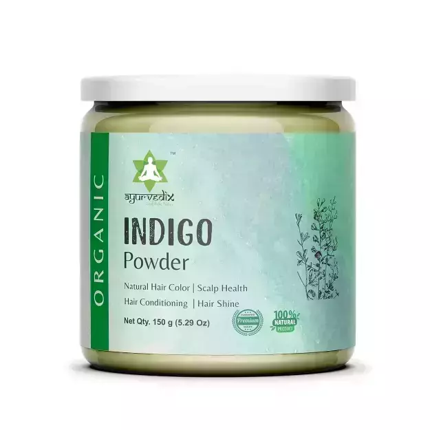 Ayurvedix Organic Indigo Powder For Natural Hair Colour 150gm