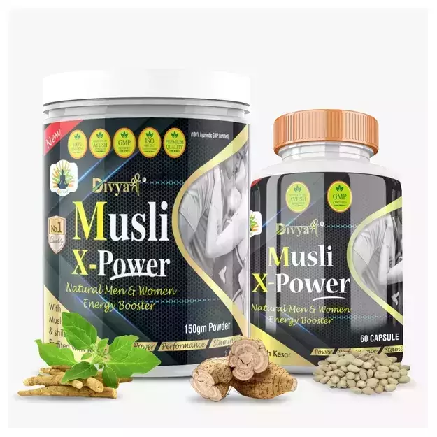Divya Shree Musli X Power Capsule And Powder Combo Pack