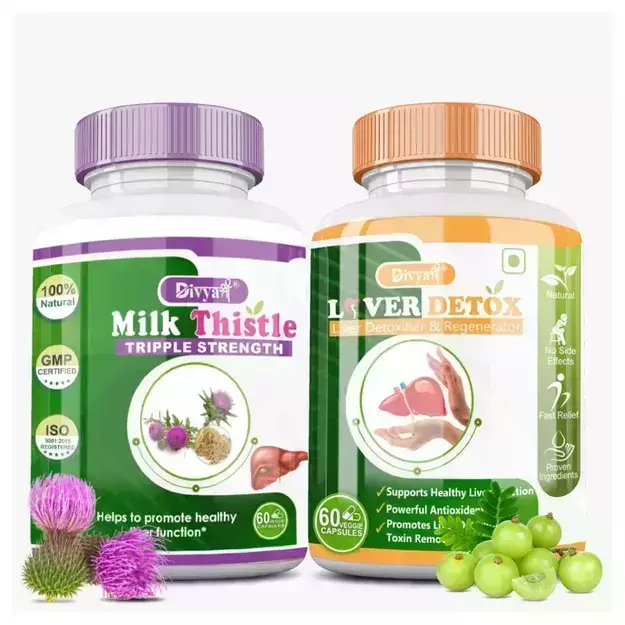 Divya Shree Liver Detox And Milk Thistle Combo Pack