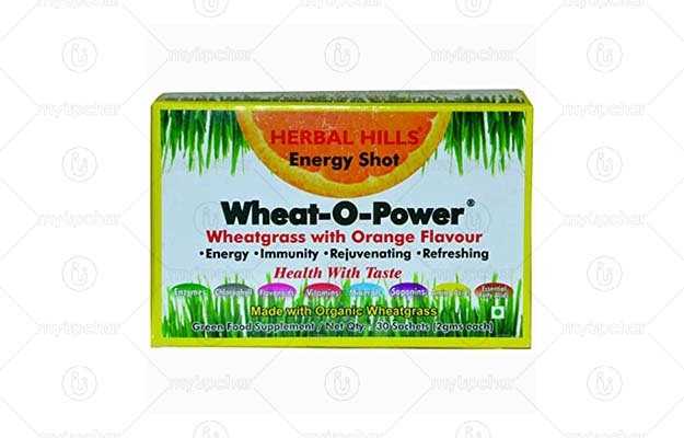 Herbal Hills Wheat O Power Orange Flavour 2gx30 Sachets Powder