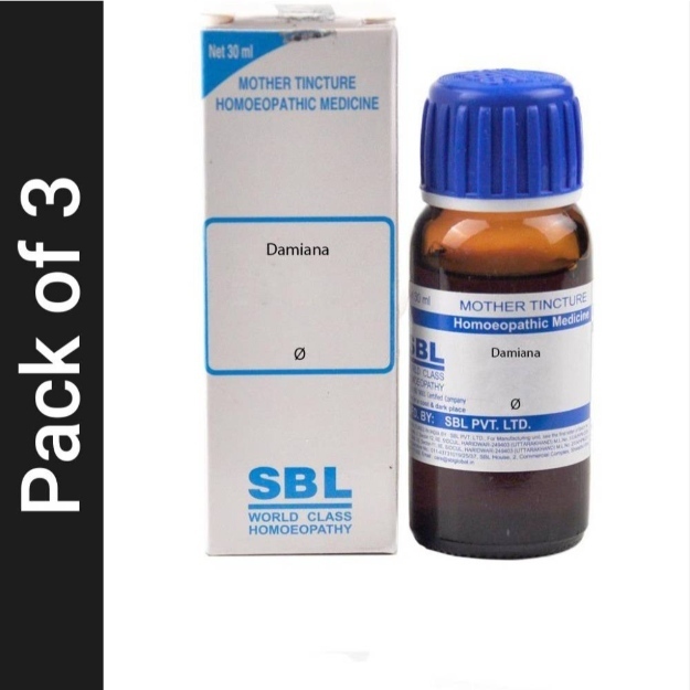 SBL Damiana Mother Tincture Q 30ml Pack Of 3