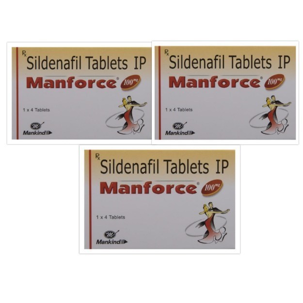 Manforce 100mg Tablet Pack Of 3